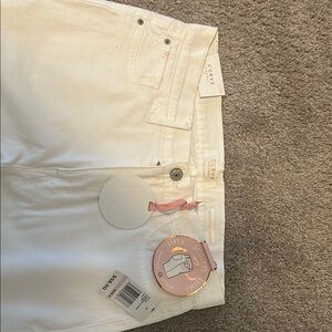 White Skinny Denim Jeans with Distressed Details